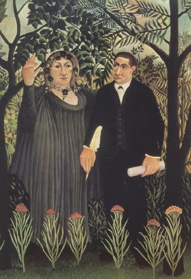 Henri Rousseau The Muse Inspiring the Poet oil painting image